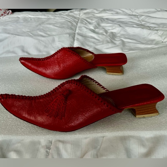 Red Leather Shoes - Picture 8 of 9